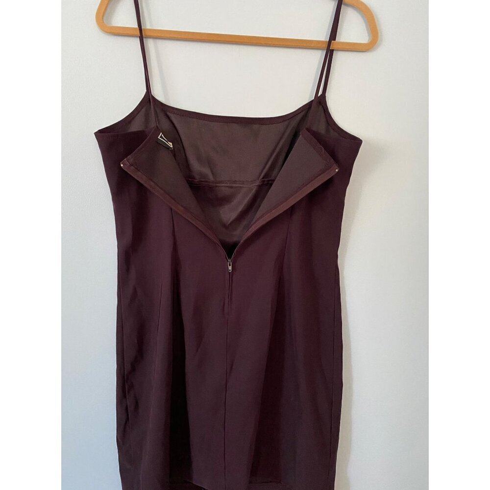 Vintage City Triangles Purple Y2K / 90s Mini Dress with Embroidered Flower - Picture 6 of 9